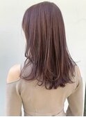 ラベンダーピンクカラー/レイヤーカット/ケアブリーチ/［渋谷］