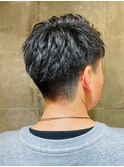 アップバングショート ツーブロック 10代20代30代