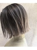 バレイヤージュカラー/白髪の方にも◎