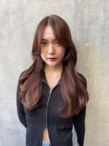 ヘアサロン ガリカ 表参道(hair salon Gallica)&nbsp;ナチュラルなロングレイヤーに大人っぽく顔周りレイヤー