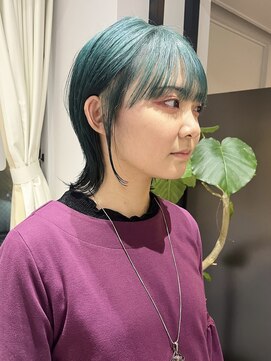 ノブレス ノアール(NOBLESSE NOIR) ショートウルフ/グリーンカラー