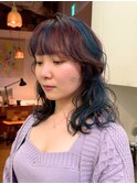 デザインカラー/顔周りレイヤーカット/似合わせ
