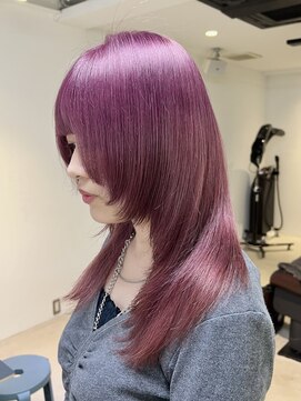 ラック 津田沼(LUCK) ピンクパープル/ピンクベージュ/ブリーチ/ケアブリーチ/津田沼