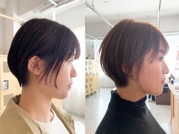 オーリーエトワ 御器所(oorry.etwa)の写真/【御器所3分】お洒落かつ色気のある大人のショート&ボブ◇素材美を活かしたオリジナリティ溢れるヘアに―