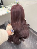 ミディアムレイヤー/グレージュ/韓国ヘア