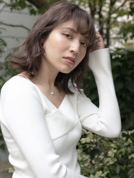 エーバイフー 江坂店(A BY WHO) A BY WHO江坂/ミディアムレイヤー/ニュアンスヘア/透明感カラー