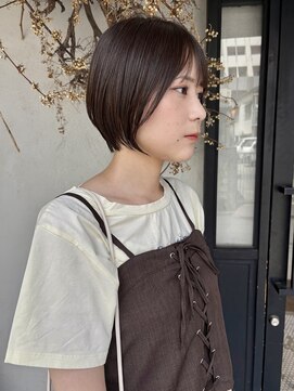 ディレクト(Direct) ショートボブハイライトレイヤーカットヘアセット/鹿児島/天文館
