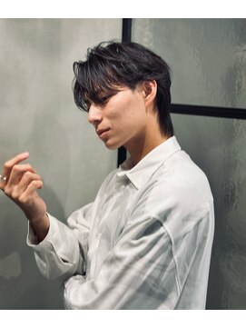 ロンドオム 池袋(Lond Homme) men's/メンズ/刈り上げセンターパート/フェザーパーマ/池袋