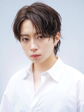 MEN'S HAIR BLEACHi 北18条店【12月5日オープン（予定）】 【BLEACHi】韓国風センターパート【numberA.×BLEACHi】ワックス