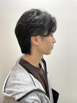 エルフ(elf) センターパート/フェザーパーマ/メンズヘア/韓国ヘア