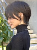 黒髪/小顔/くびれショート/豊中/髪質改善