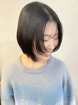 ミュラ(mulah)&nbsp;レイヤーボブ×シースルーバング＊透明感カラークールボブ