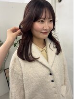 キー(kii) 暖色カラー/福岡美容室/半個室サロン/ワインレッド/今泉美容室