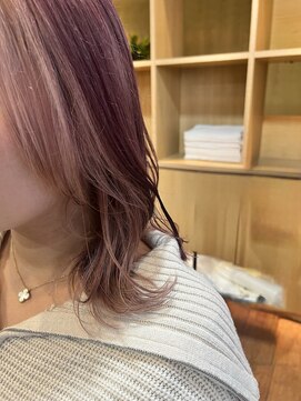 ブランシェ神領店 フェイスフレーミング ピンクベージュ×ピンクラベンダー