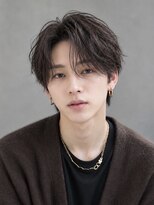 エイド 本店(aid)&nbsp;韓国風毛流れメンズセンターパートニュアンスカルマヘア