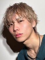 ロッカ 銀座中央通り店(LOCCA)&nbsp;骨格ナチュラル　マッシュウルフ　メンズハイトーン