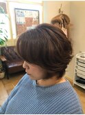 ショートレイヤーのパーマスタイル