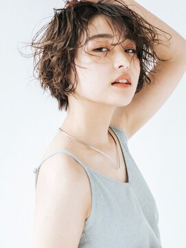 フィルムス 銀座(FILMS) レイヤーカット/デザインカラー/ウェットヘア/オリーブベージュ