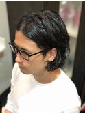 #manbun#スパイラルパーマ#マンバン スタイル#hommehair2nd櫻井