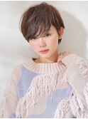 マーブル三軒茶屋☆大人可愛い耳掛けショート☆くすみカラー