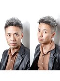 MEN'S HAIR かき上げヘア サイドパート 韓国マッシュ