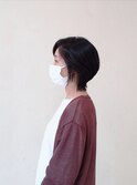 ショートのレイヤーウルフボブ
