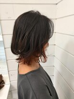 テラス ヘアアンドボタニカル(terrace)&nbsp;ワンレンボブ/シークレットオレンジ/20代30代40代/