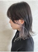 インナーカラー×ホワイトラベンダー【ブリーチ2回以上】