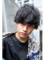 メゾンバイハバナ(maison by HAVANA)&nbsp;メンズビジネスツーブロックアップバング束感ショートマッシュ