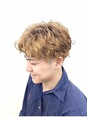 メンズツイストパーマスパイラルパーマフェード[船橋]