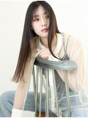 【Sourire江坂】美髪うる艶ストレートダークブラウンロングヘア