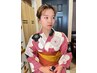 【夏祭り、花火大会に♪】浴衣着付け＋ヘアセット 