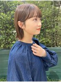 ボブ/ロブ/切りっぱなし/前髪/顔周りカット/銀座一丁目