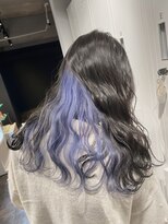エス 天満店(esu) KR55インナーカラーブルー/寒色系カラー/ブルーラベンダー