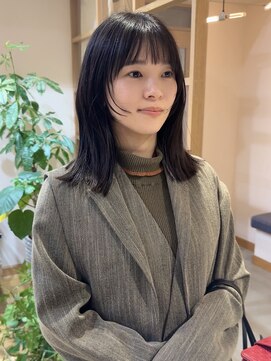 スムーク(smuk) 【smuk/スムーク】ぷつっとミディ/切りっぱなし/鎖骨ミディアム