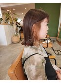 イヤリングカラー×アッシュベージュ