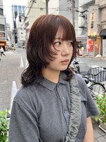 カフ(CAF) CAF FUKO ウルフパーマ/ブラウンカラー/大阪/心斎橋