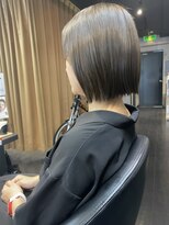 ヘア フラッグ 西葛西店(hair flag)&nbsp;【オリーブベージュ】切りっぱなしボブ