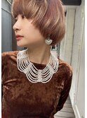 個性派マッシュフレンチボブ