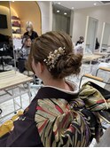 【丸山】成人式/卒業式/着物ヘア、シニヨンスタイル