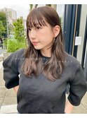 ナチュラル小顔前髪あり後れ毛サイドバング結べるボブくびれヘア
