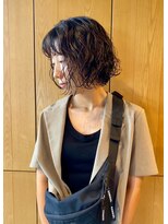 カフネ ジュントス ヨロ(Cafune' juntos YOLO)&nbsp;ボブ×パーマ　20代　30代　40代