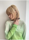 【ケアブリーチ】顔周りレイヤーカット/小顔レイヤー