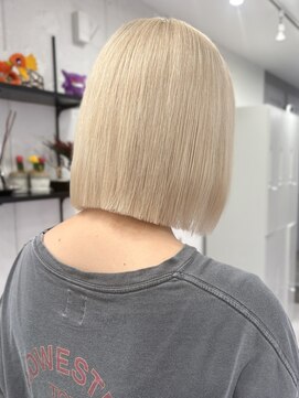 いろあそび 八王子 【ハイトーンカラー】ブロンドボブ