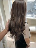 ロングハイライト/ミルクティーグレージュ
