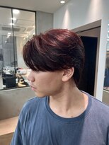 ロンドシエル 横浜(Lond ciel)&nbsp;men'sメンズカットフェザーパーマブリーチなし暖色カラー横浜