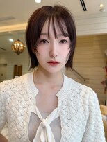 ネオリーブ アンド 渋谷店(Neolive &)&nbsp;くびれヘア/夏/アプリコットオレンジ/夏/小顔/渋谷