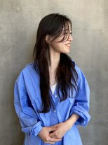 エクテ(ecouter)&nbsp;ダークブラウン暗めカラーニュアンスウェーブロングヘア