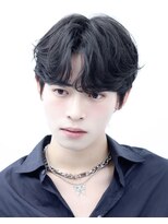 セリ(ceri) メンズカットメンズヘアシースルーマッシュダウンパーマ