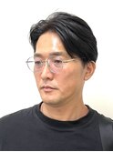 社会人向け◎刈り上げセンターパート×ビジネスヘア